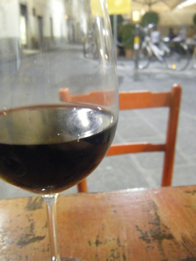red wine in Florence