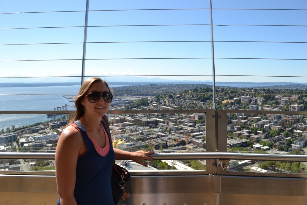 At the Space Needle in Seattle, WA