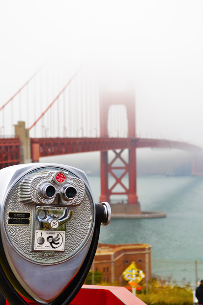 Foggy Day at the Golden Gate Bridge San Francisco, CA