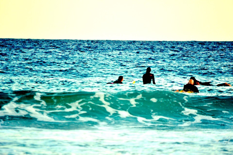 surfing at Bondi Beach - Sydney, Australia